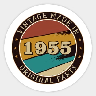 Vintage Made In 1955 Original Parts Sticker